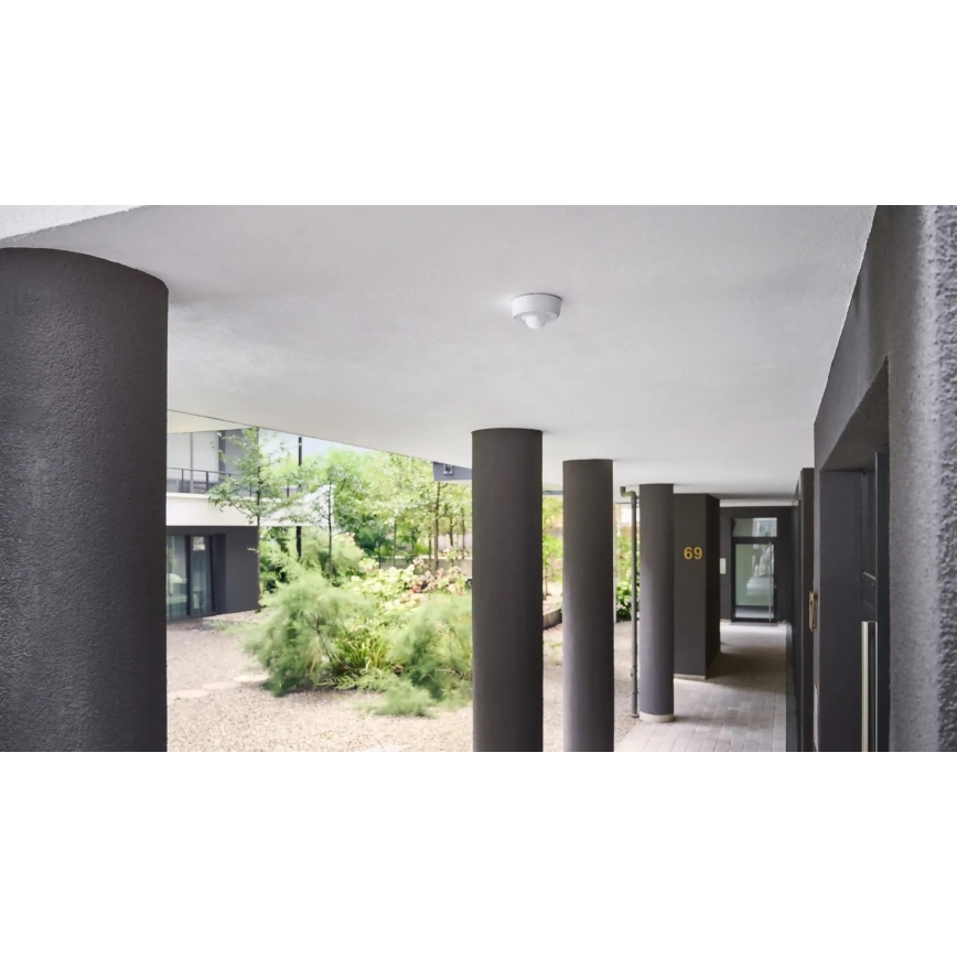 Steinel 088231 - Outdoor-Bewegungssensor mit Präsenzsensor PD-24 ECO DALI-2 360° IP54 weiß