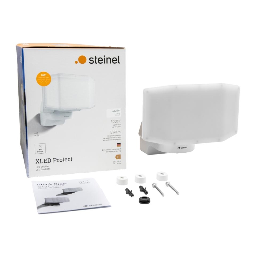Steinel 090005 - LED-Strahler XLED PROTECT LED/13,6W/230V 3000K IP54 weiß
