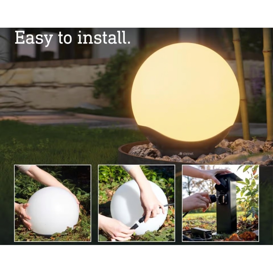 Steinel 094836 - Basisset RGBW-LED-Außenleuchte LED/9,07 W/24 V 400 mm IP65