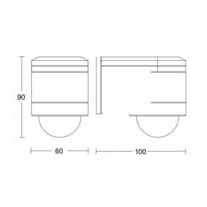 STEINEL 602819 - Außen-Infrarot-Wandsensor IS240 weiß IP54