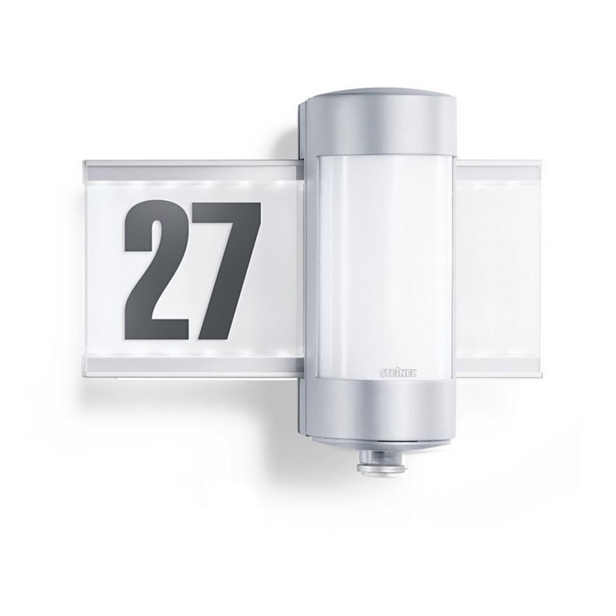 STEINEL 647810 - L 270 S Aluminium-Sensorleuchte für die Beleuchtung der Hausnummer 2xG9/40W/230V IP44