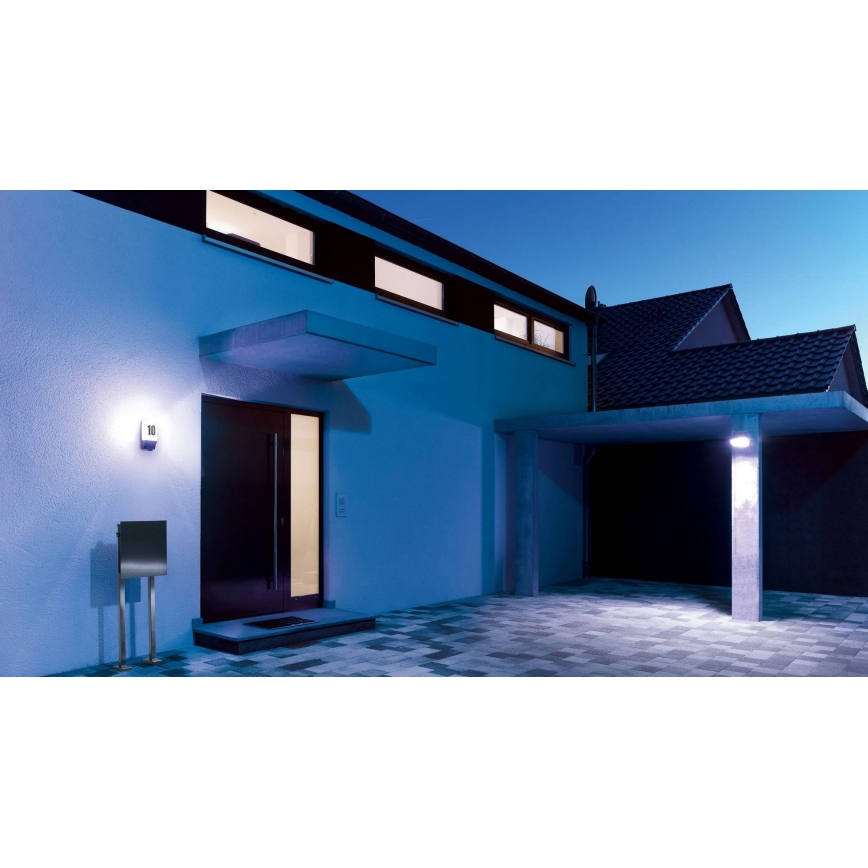 STEINEL 650513 - L1 weiße Lampe mit Sensor für Außenbereich