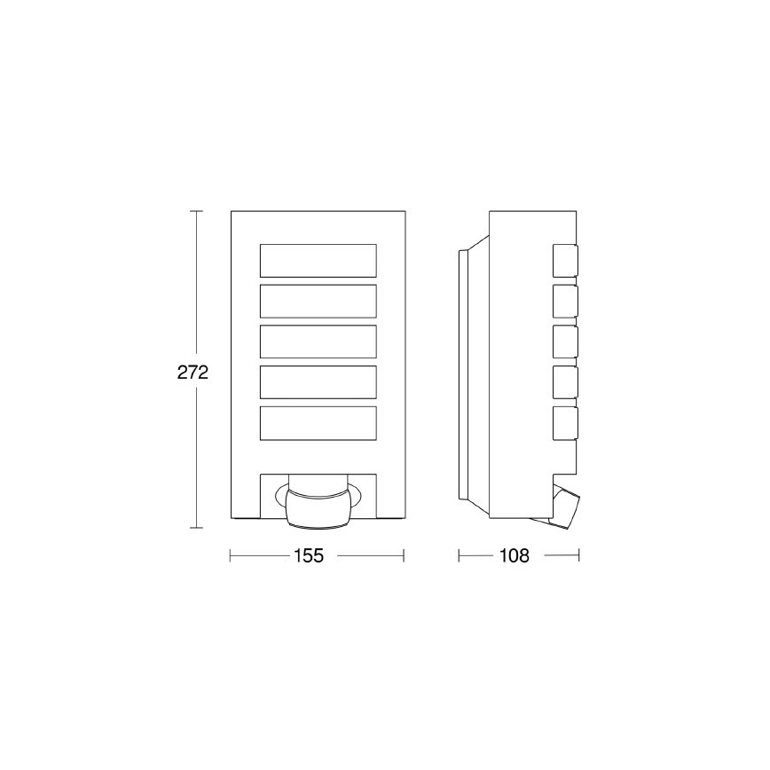 STEINEL 657819 - Außenleuchte mit Sensor L12 1xE27/60W/230V IP44