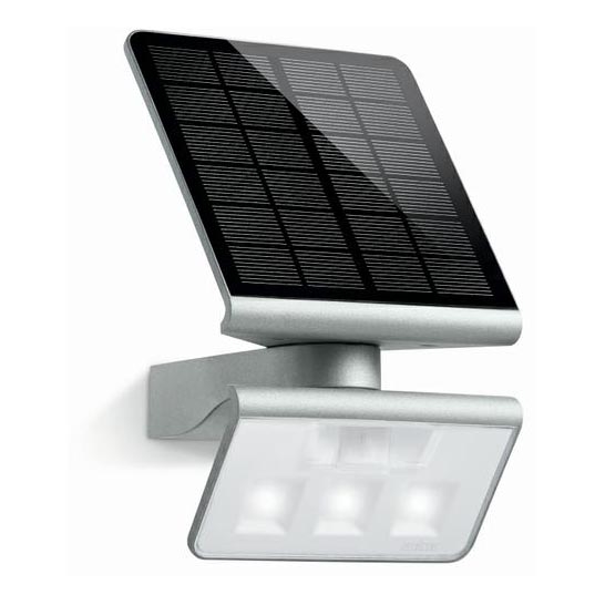 STEINEL 671013 - LED-Solarstrahler XSolar L-S 1,2W/LED silbern IP44 2500 mAh