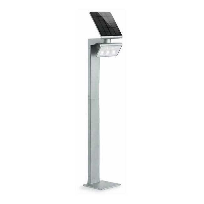 STEINEL 671211 - Solar-Sensor LED-Strahler XSolar GL-S 0,5W/LED silbern IP44 2500 mAh