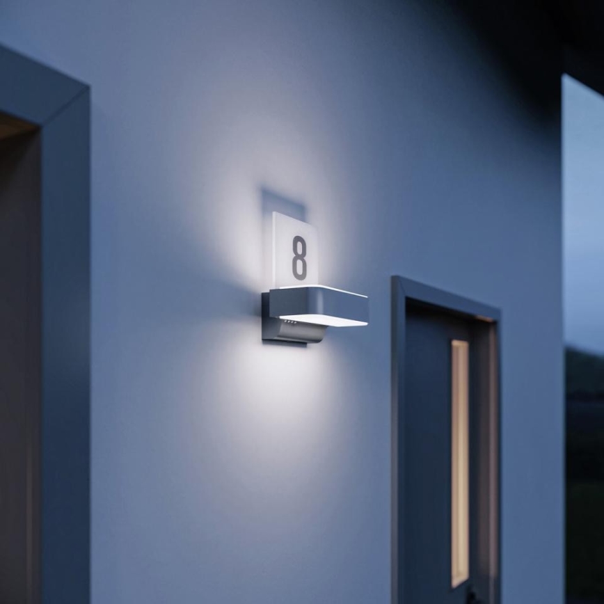 STEINEL 87579 - LED-Hausnummer mit Sensor L 820 SC LED/9,8W/230V IP44