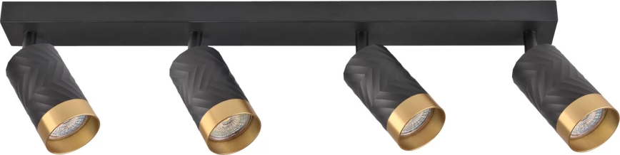 Strahler ARRAS 4xGU10/10W/230V schwarz
