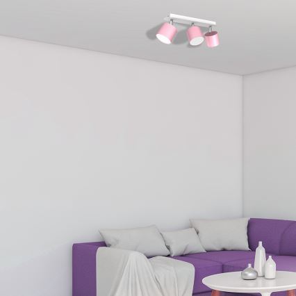 Strahler DIXIE 3xGX53/11W/230V rosa