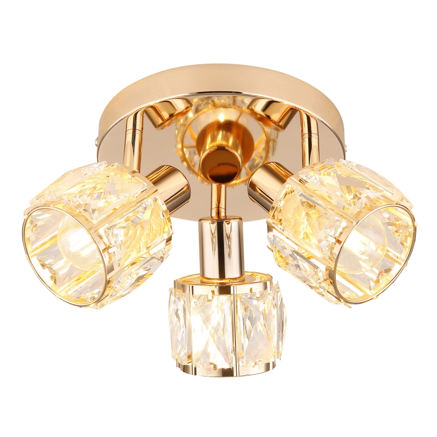 Strahler DUBAI 3xE14/40W/230V d 36 cm Roségold