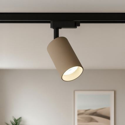 Strahler für 1-phasiges Schienensystem PIPE 1xGU10/10W/230V beige