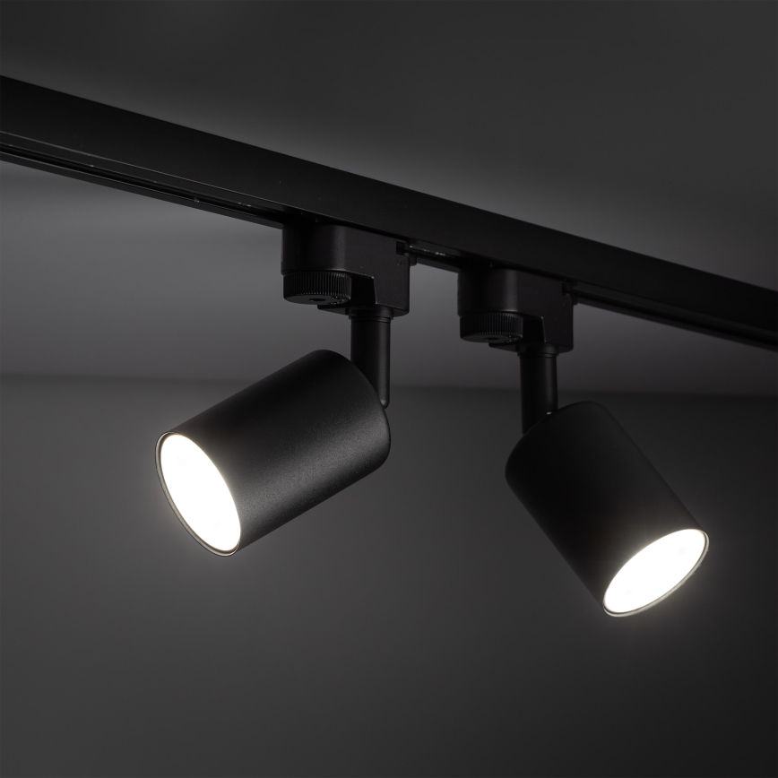 Strahler für 1-Phasen-Schienensystem TOP 1xGU10/10W/230V schwarz