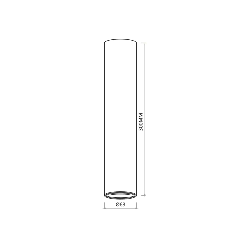 Strahler GENESIS 1xGU10/8W/230V 30 cm weiß