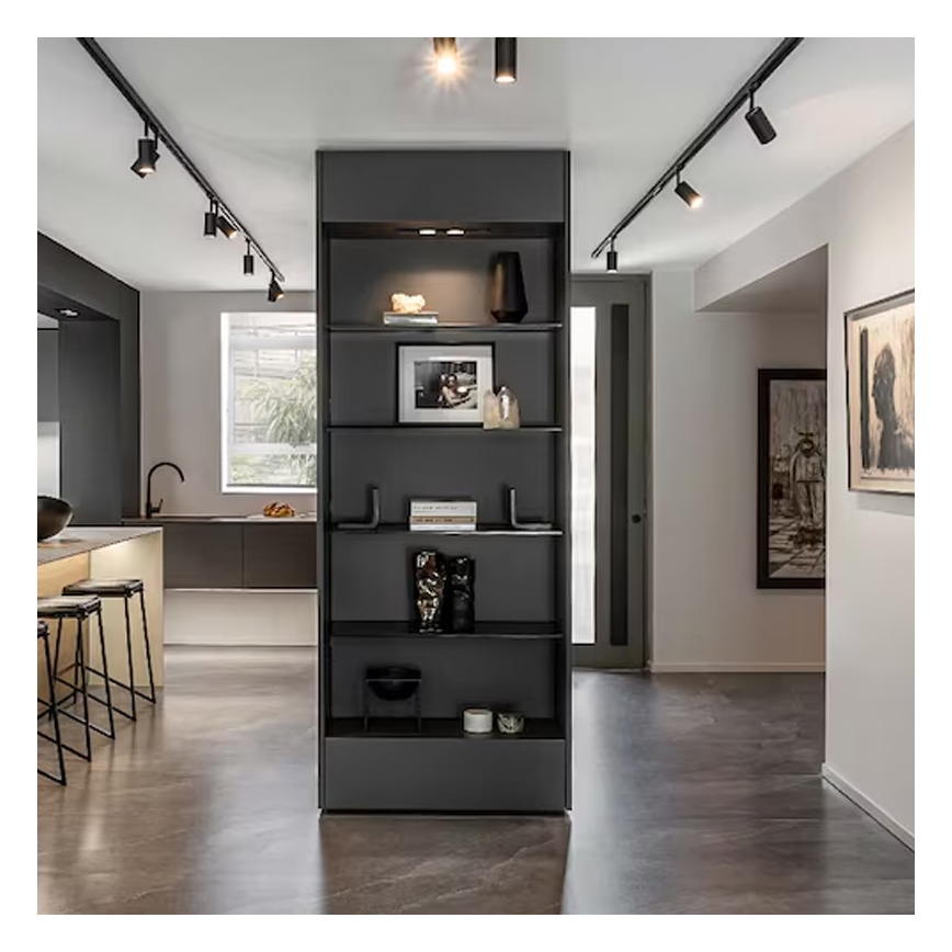 Strahler in Schienensystem 5xGU10/25W/230V schwarz