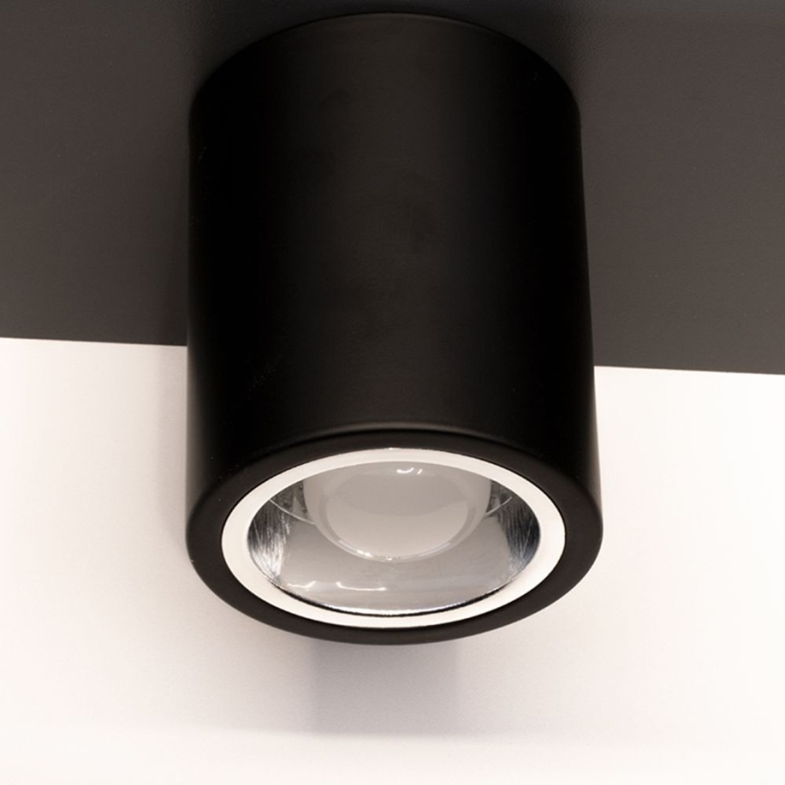 Strahler JUPITER 1xE27/20W/230V d 9,8 cm schwarz