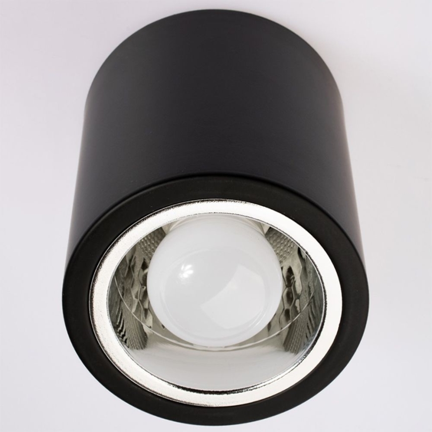 Strahler JUPITER 1xE27/20W/230V d 9,8 cm schwarz