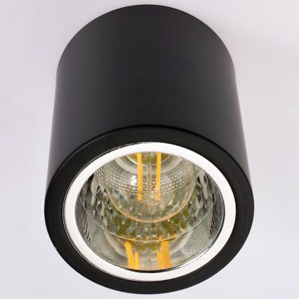 Strahler JUPITER 1xE27/20W/230V d 9,8 cm schwarz