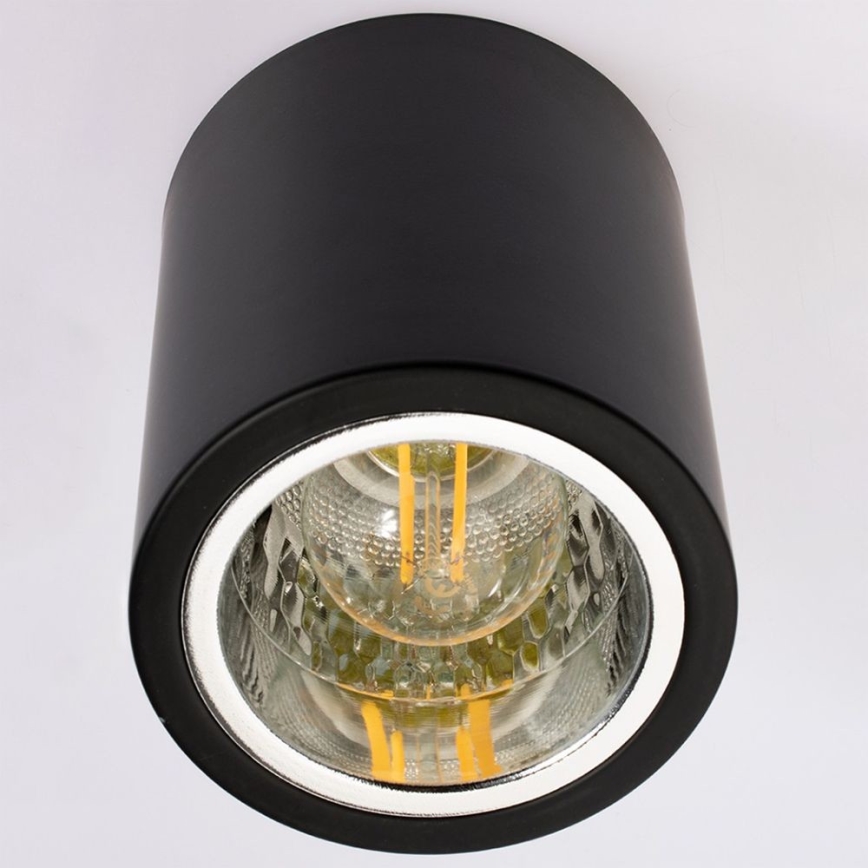 Strahler JUPITER 1xE27/20W/230V d 9,8 cm schwarz