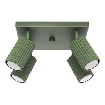 Strahler KARBON 4xGU10/10W/230V grün
