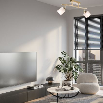 Strahler KLARA 2xE14/40W/230V golden