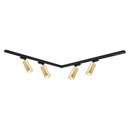 Strahler mit Schienensystem MICA 4xGU10/10W/230V golden/schwarz