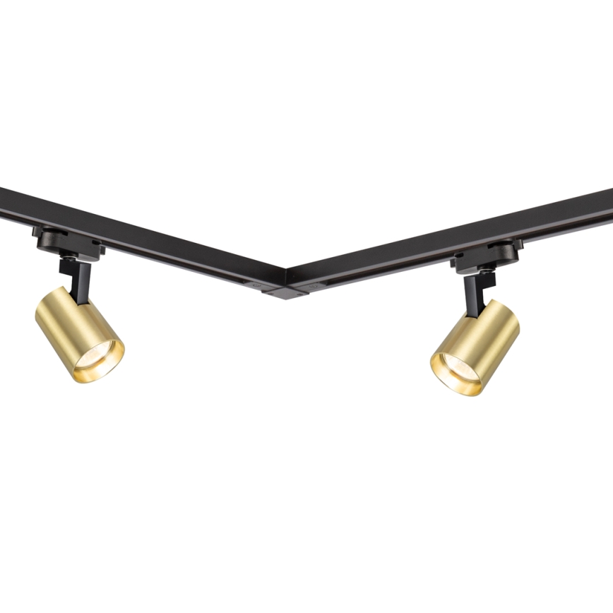 Strahler mit Schienensystem VOLF 4xGU10/10W/230V golden/schwarz