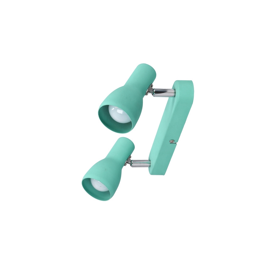 Strahler PICARDO 2xE14/40W/230V türkisfarben