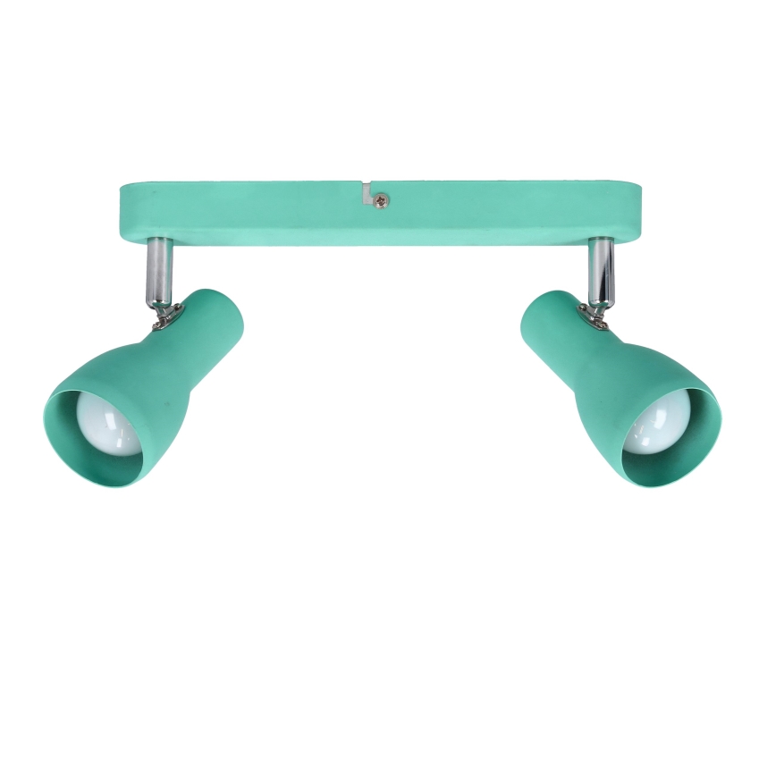 Strahler PICARDO 2xE14/40W/230V türkisfarben