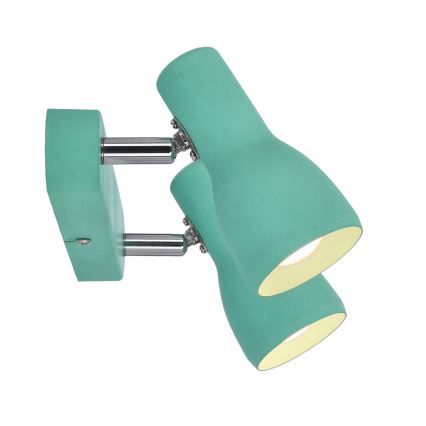 Strahler PICARDO 2xE14/40W/230V türkisfarben