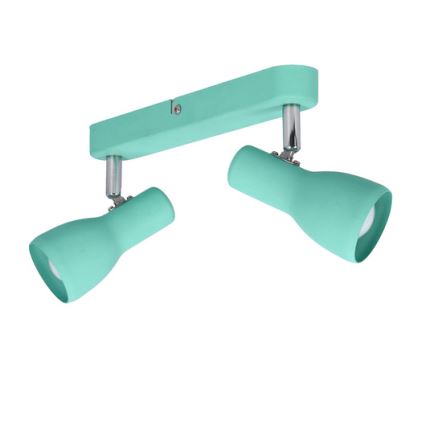 Strahler PICARDO 2xE14/40W/230V türkisfarben