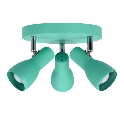 Strahler PICARDO 3xE14/40W/230V türkisfarben