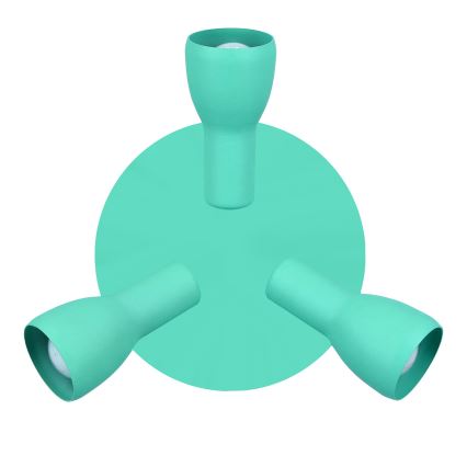 Strahler PICARDO 3xE14/40W/230V türkisfarben