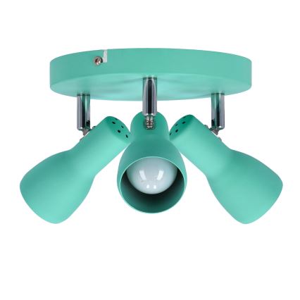 Strahler PICARDO 3xE14/40W/230V türkisfarben