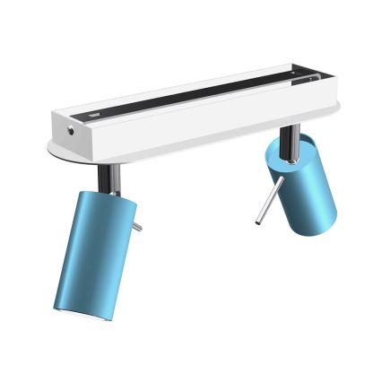 Strahler PRESTON 2xGU10/40W/230V blau
