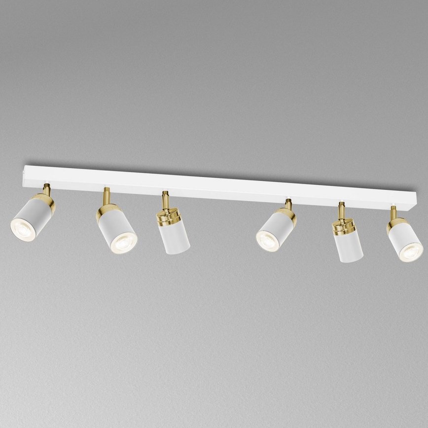 Strahler RENO 6xGU10/60W/230V weiß/gold