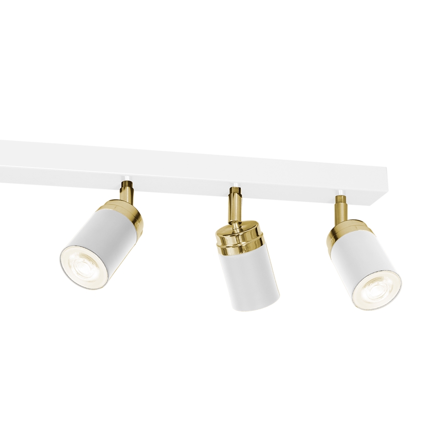 Strahler RENO 6xGU10/60W/230V weiß/gold