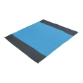 Strandmatte 200x200 cm blau/grau