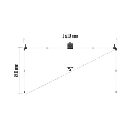 Streifen (LED RGBIC) für TV-Gerät GoSmart LED/24W/230V 75“