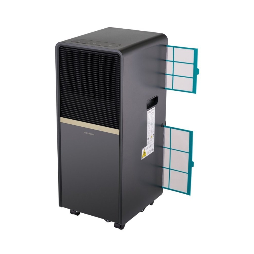 Stylies - Mobile Klimaanlage POLARIX 1000W/230V 9000 BTU schwarz + Fernbedienung