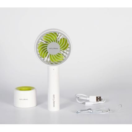 Stylies - Wiederaufladbarer Handventilator LACERTA 4W/5V 2500 mAh weiß