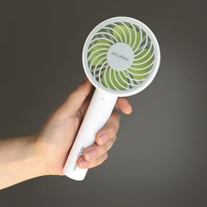 Stylies - Wiederaufladbarer Handventilator LACERTA 4W/5V 2500 mAh weiß