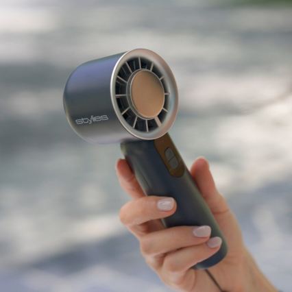 Stylies - Wiederaufladbarer Handventilator LACERTI 8W/5V 3000 mAh blau