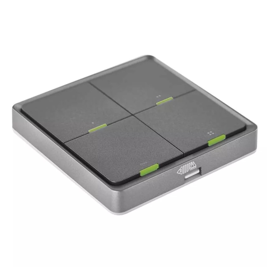 Switch 4-Tasten GoSmart Tuya schwarz