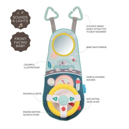 Taf Toys - Hängendes Lenkrad für das Auto Koala 2xAA