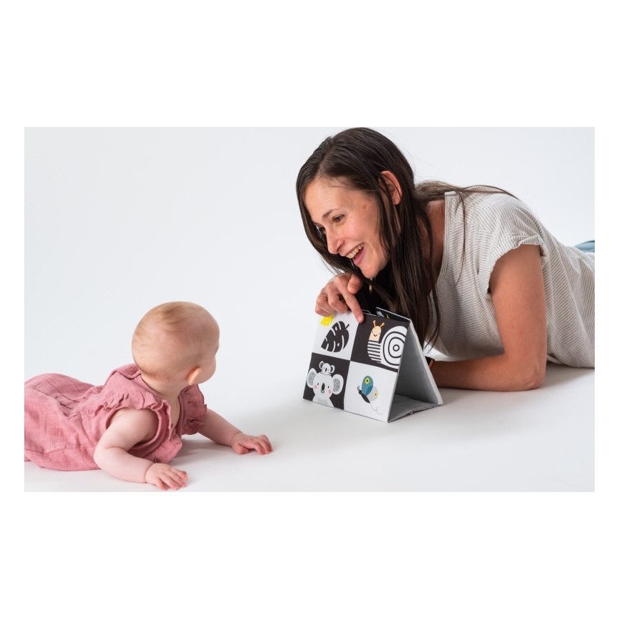 Taf Toys - Kinderstoffbuch mit Spiegel schwarz