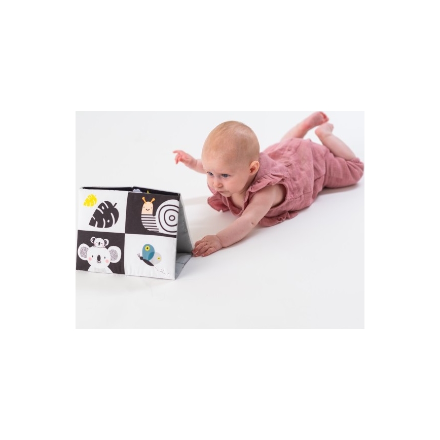 Taf Toys - Kinderstoffbuch mit Spiegel schwarz