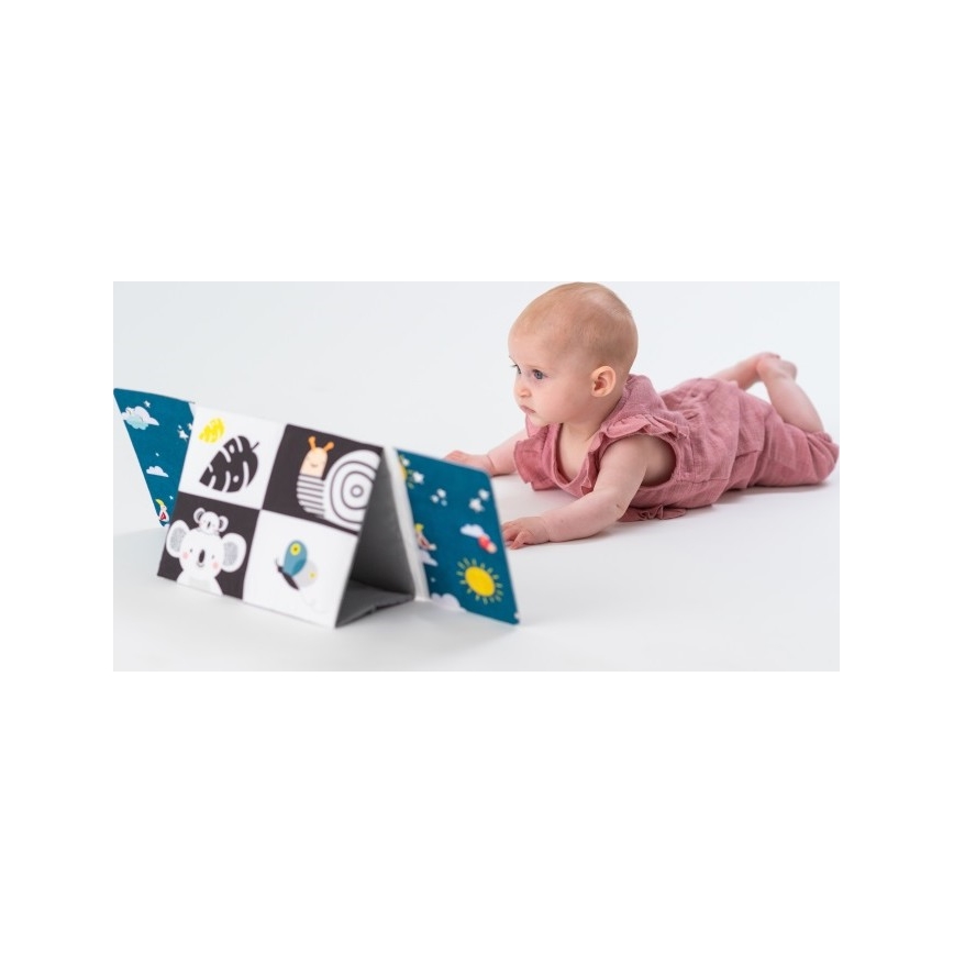 Taf Toys - Kinderstoffbuch mit Spiegel schwarz