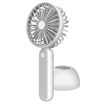 Taschenventilator 1200 mAh/3,7 V USB grau/weiß