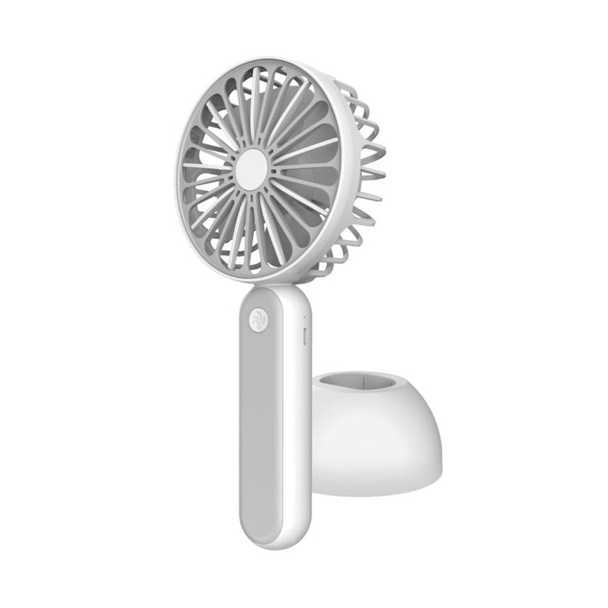 Taschenventilator 1200 mm/3,7V USB grau/weiß