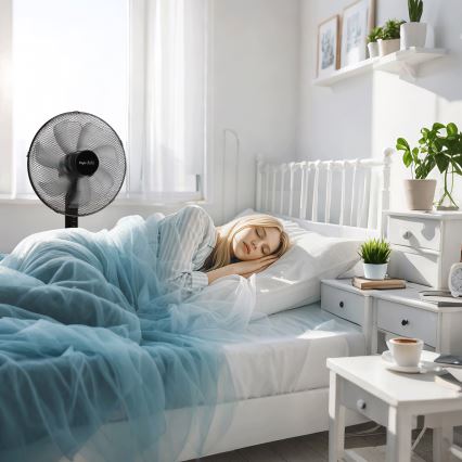 Taylor Swoden - Standventilator 50 W/230 V, 122 cm, schwarz