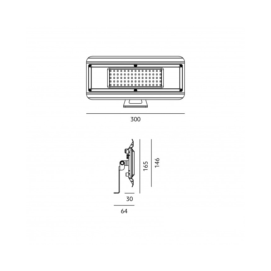 Technische LED-Leuchte 4-in-1 MULTILUXO LED/100W/230V 4000K IP65 30 cm
